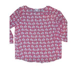 PIXLEY elephant print top size XL